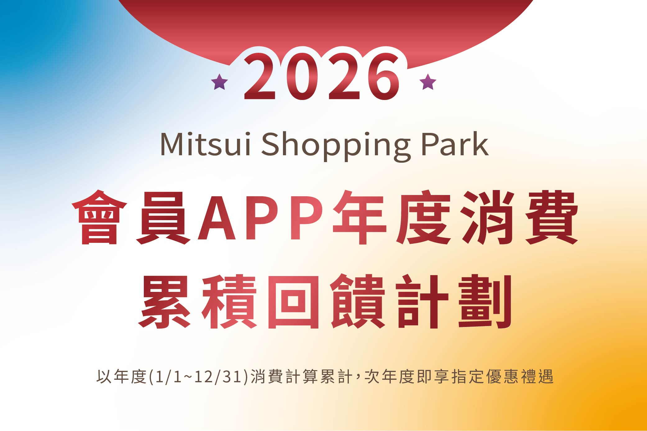 2026星級會員｜APP會員年度回饋計畫